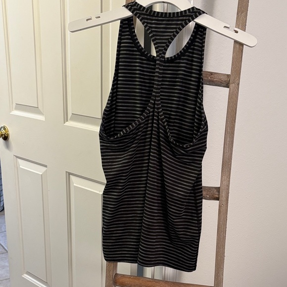Athleta Charcoal and Black Striped Tank Top - Picture 5 of 5